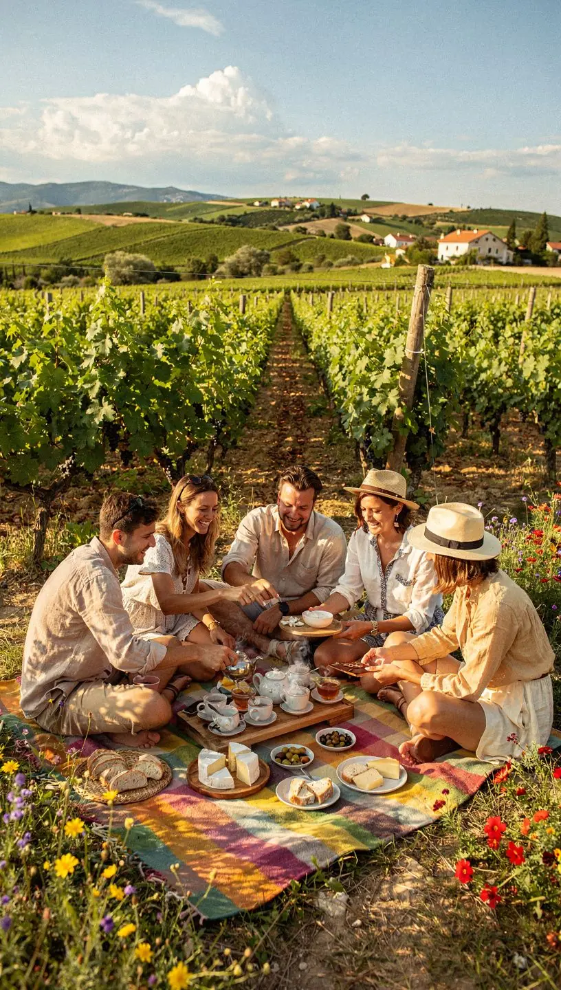 Zadovoljna osoba koja uživa u šalici čaja uz prozor.